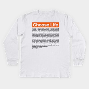 Choose Life Kids Long Sleeve T-Shirt